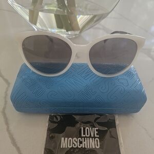 Love Moschino White Sunglasses NWOT